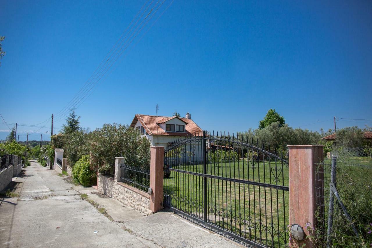 Rural Villa Private Pool, Bbq, Court ,20' Airport Nea Kallikrateia Eksteriør bilde